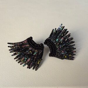 Mignonne Gavigan Mini Madeleine Earrings - Colorful Splatter